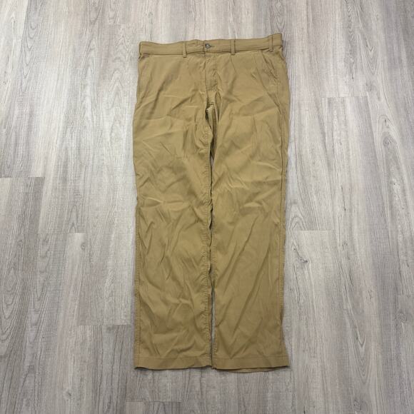 Eddie Bauer Pants Men's 38x34 Tan Travex Stretch Hiking Outdoor Performance Tech - Picture 1 of 11